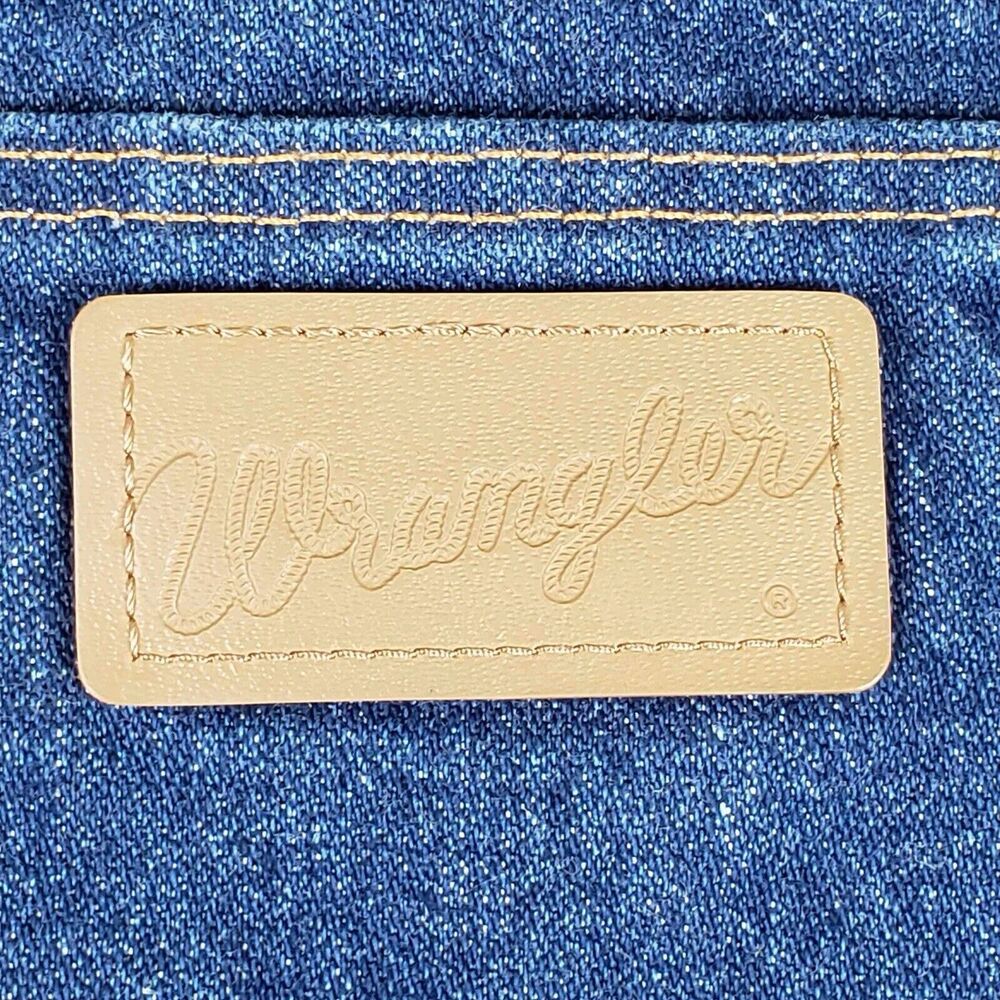 Wrangler Jeans Leather Patch 11” High Rise Boot Cut Womens Medium Wash - Picture 4 of 8